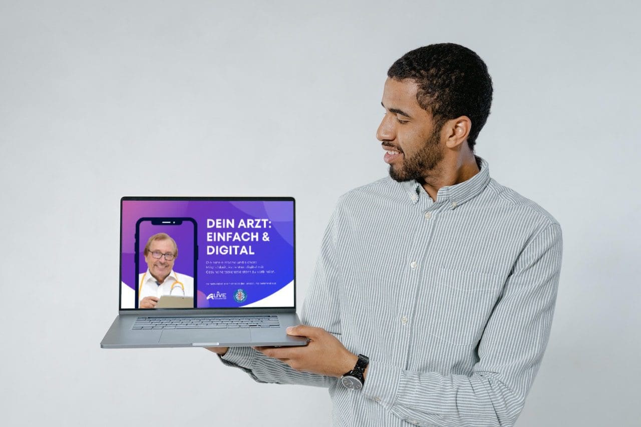 mockup deinarzt 34 Videosprechstunde